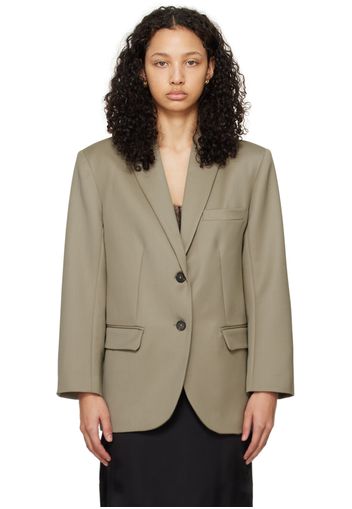 ANINE BING Khaki Quinn Blazer