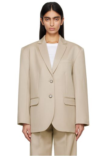 ANINE BING Taupe Quinn Blazer