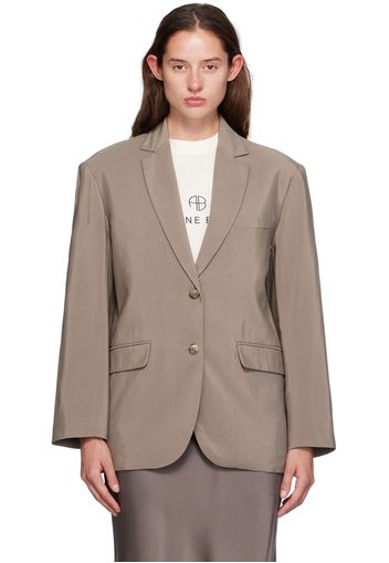 ANINE BING Taupe Quinn Blazer