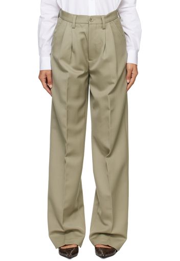 ANINE BING Khaki Carrie Trousers