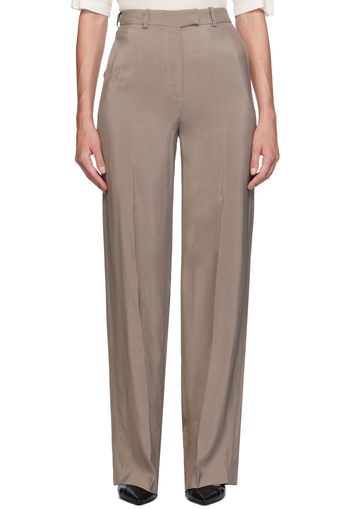 ANINE BING Taupe Dolan Trousers