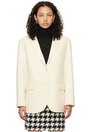 ANINE BING White Quinn Blazer