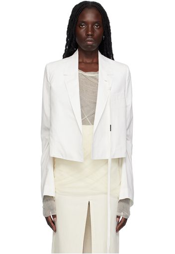 Ann Demeulemeester White Inge Blazer