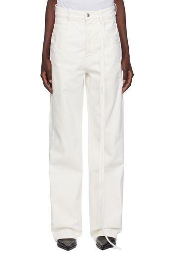 Ann Demeulemeester White Claire Jeans