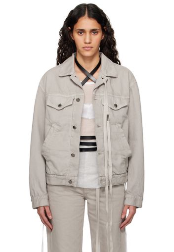 Ann Demeulemeester Beige Marthe Denim Jacket