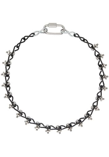 Apartment 1007 SSENSE Exclusive Silver & Black #14 Necklace