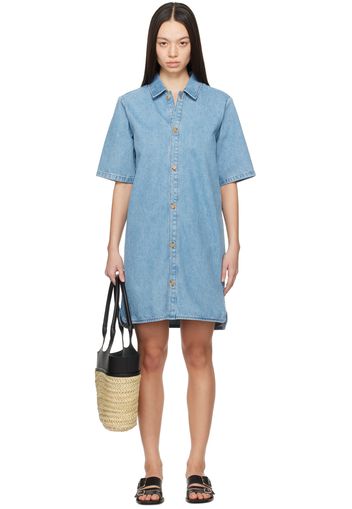 A.P.C. Blue Venezia Denim Minidress