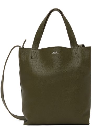 A.P.C. Khaki Maiko Small Shopper Tote