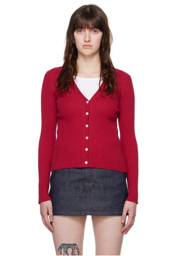 A.P.C. Red Katie Holmes Edition Ambre Cardigan