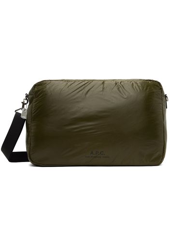 A.P.C. Khaki Nylon Bomber Bag