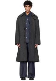 A.P.C. Gray Raglan Sleeve Coat