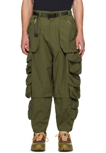 Archival Reinvent Green WIND AND SEA Edition Multi Bag Cargo Pants