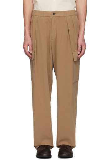 ATON Tan Drawstring Cargo Pants