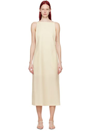 AURALEE Off-White Low Back Maxi Dress