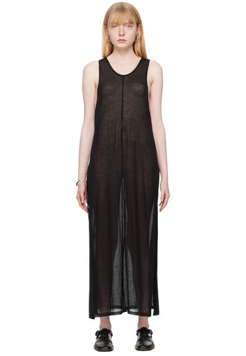 AURALEE Black Vented Maxi Dress