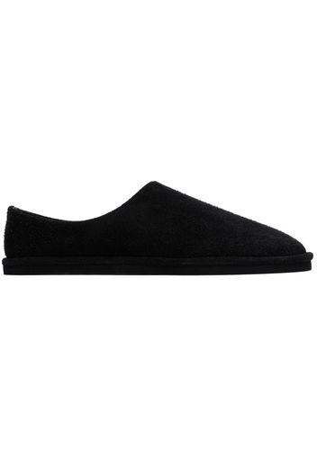 AURALEE Black Suede Slippers