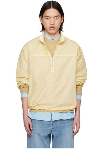 AURALEE Yellow Half-Zip Jacket