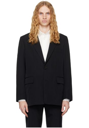 AURALEE Black Light Wool Max Gabardine Blazer