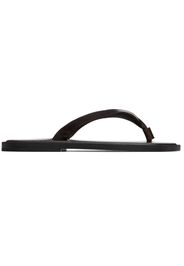 AURALEE Brown Leather Tong Flip-Flops