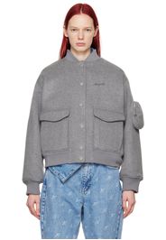 Axel Arigato Gray Orson Bomber Jacket