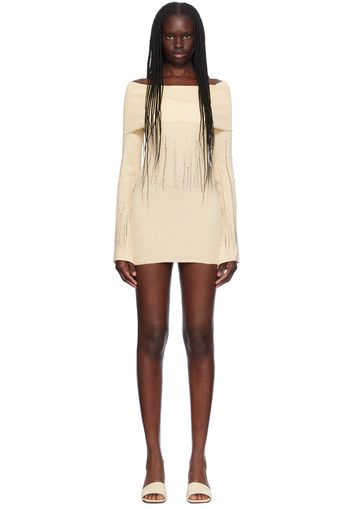 Aya Muse Beige Deva Minidress