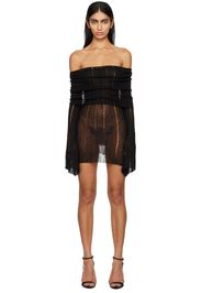 Aya Muse SSENSE Exclusive Black Ele Minidress