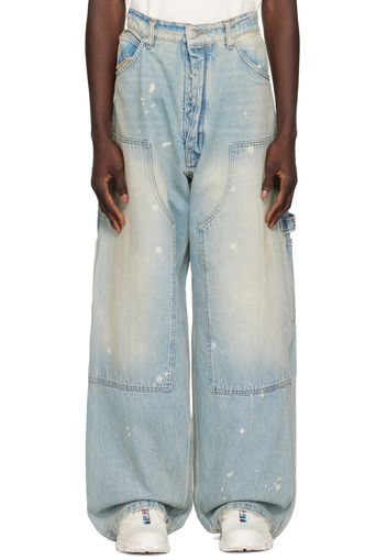 B1ARCHIVE Blue Paneled Jeans