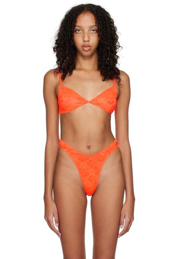 Balenciaga Orange Minimal Bra