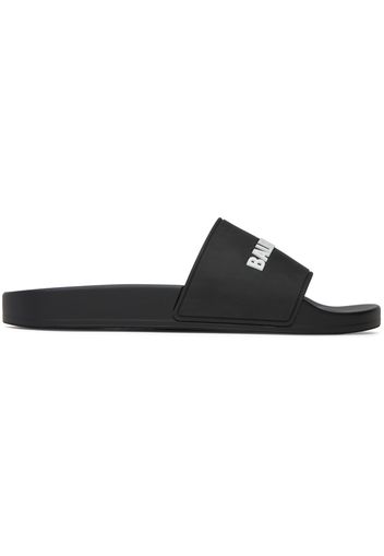 Balenciaga Black Pool Slides