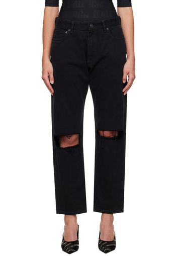 Balenciaga Black Buckle Jeans