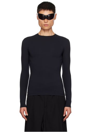 Balenciaga Black Outside Loop Long Sleeve T-Shirt