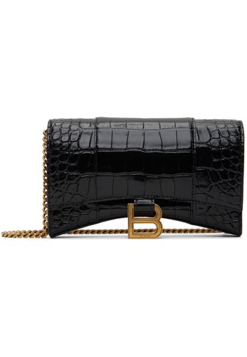 Balenciaga Black Hourglass Wallet Bag