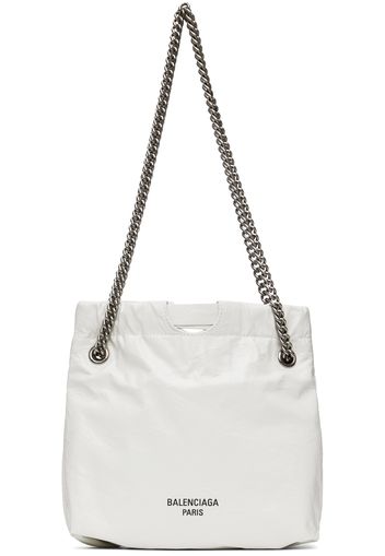 Balenciaga White Crush XS Tote Bag