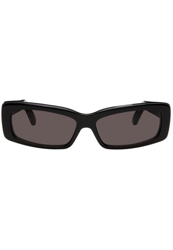 Balenciaga Black Oversize Rectangle Sunglasses