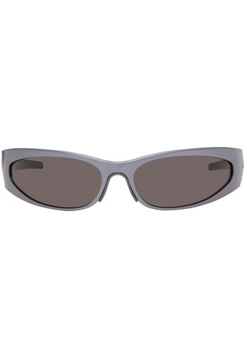 Balenciaga Gray Wraparound Sunglasses