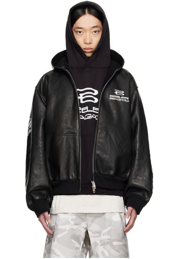 Balenciaga Black AI Generated Leather Jacket