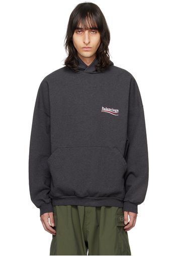 Balenciaga Gray Political Campaign Hoodie