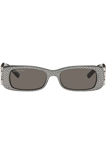 Balenciaga Black Dynasty Rectangle Sunglasses