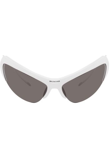 Balenciaga White Wire Sunglasses