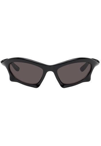 Balenciaga Black Bat Rectangle Sunglasses