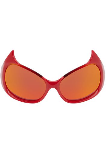 Balenciaga Red Gotham Cat Sunglasses