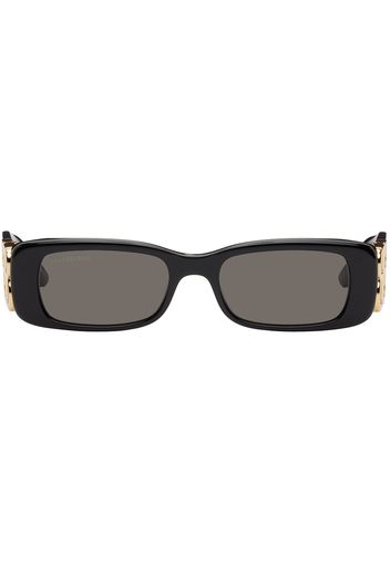 Balenciaga Black Dynasty Rectangle Sunglasses