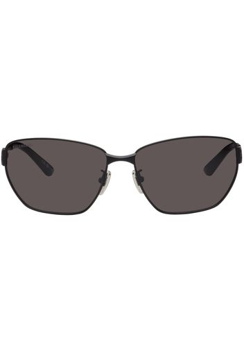 Balenciaga Black Rectangular Sunglasses