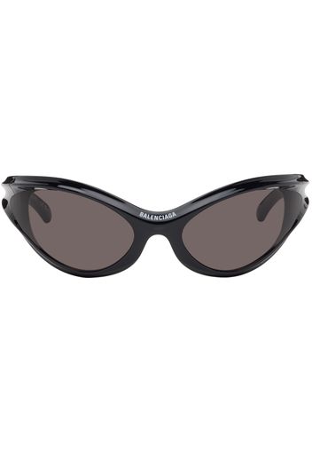 Balenciaga Black Dynamo Round Sunglasses