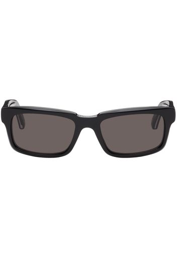 Balenciaga Black Rectangular Sunglasses