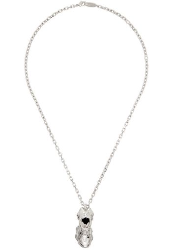 Balenciaga Silver Keyholder Thin Cargo Necklace