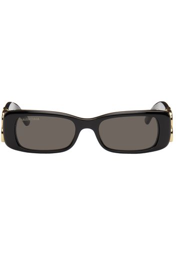 Balenciaga Black Dynasty Rectangle Sunglasses