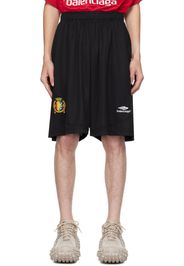 Balenciaga Black Embroidered Shorts