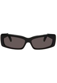 Balenciaga Black Oversize Rectangle Sunglasses