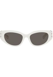 Balenciaga White Bossy Butterfly Sunglasses